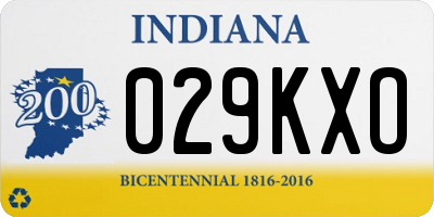 IN license plate 029KXO