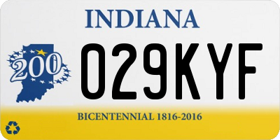 IN license plate 029KYF