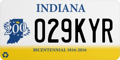 IN license plate 029KYR