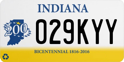 IN license plate 029KYY