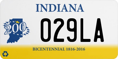 IN license plate 029LA