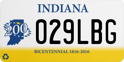 IN license plate 029LBG