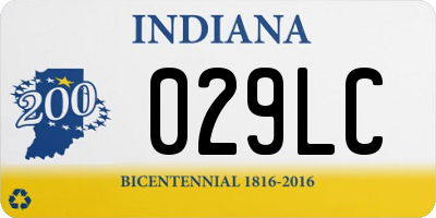 IN license plate 029LC