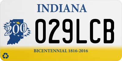 IN license plate 029LCB