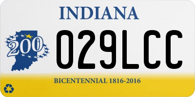 IN license plate 029LCC