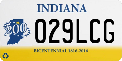 IN license plate 029LCG