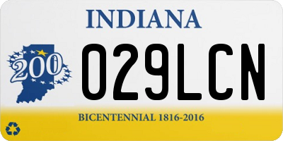 IN license plate 029LCN