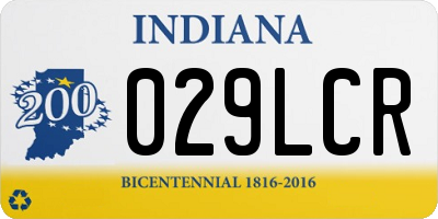 IN license plate 029LCR