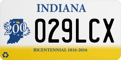 IN license plate 029LCX