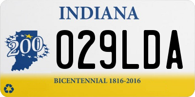IN license plate 029LDA