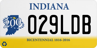 IN license plate 029LDB
