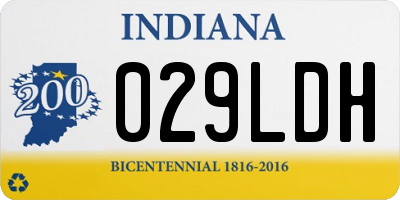 IN license plate 029LDH