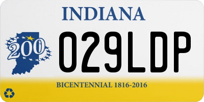 IN license plate 029LDP
