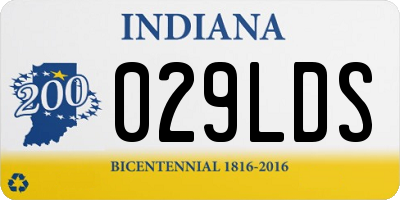 IN license plate 029LDS