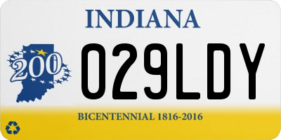IN license plate 029LDY