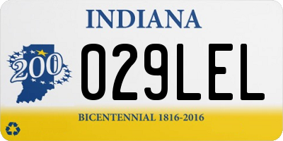 IN license plate 029LEL