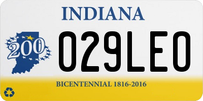 IN license plate 029LEO