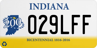 IN license plate 029LFF