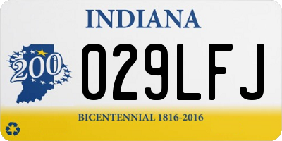 IN license plate 029LFJ