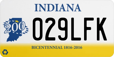 IN license plate 029LFK