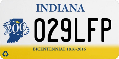 IN license plate 029LFP