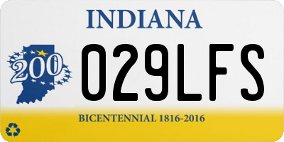 IN license plate 029LFS