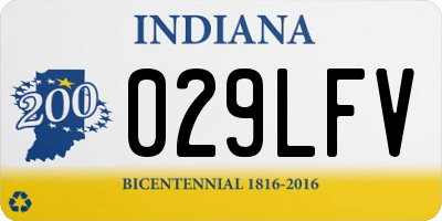 IN license plate 029LFV