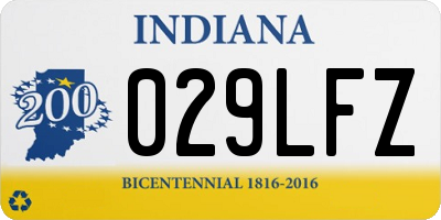 IN license plate 029LFZ
