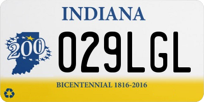 IN license plate 029LGL