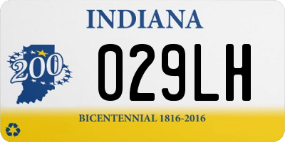 IN license plate 029LH