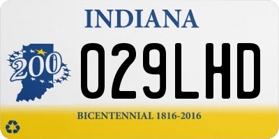 IN license plate 029LHD