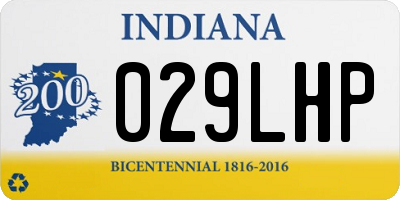 IN license plate 029LHP