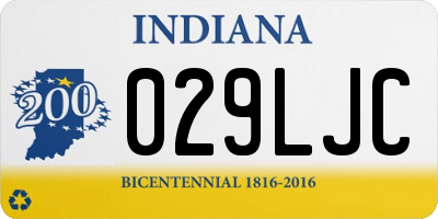 IN license plate 029LJC