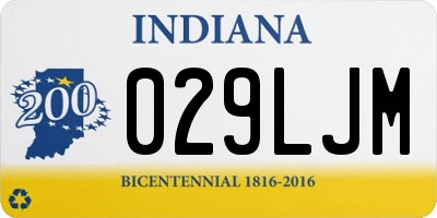 IN license plate 029LJM