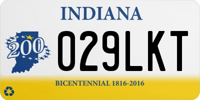IN license plate 029LKT