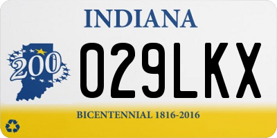 IN license plate 029LKX