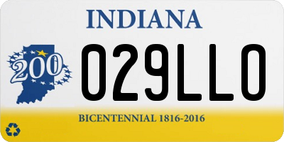 IN license plate 029LLO