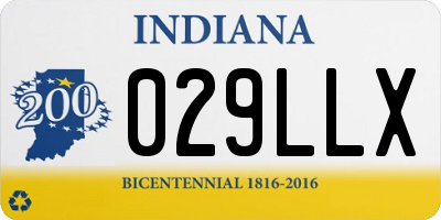 IN license plate 029LLX
