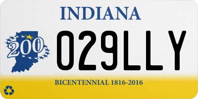 IN license plate 029LLY