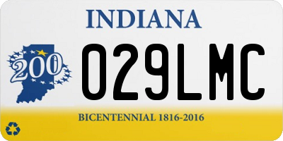 IN license plate 029LMC