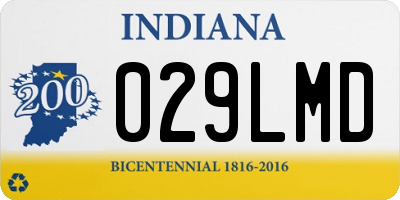 IN license plate 029LMD