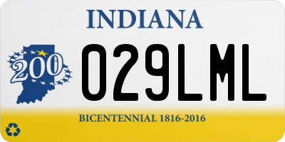 IN license plate 029LML