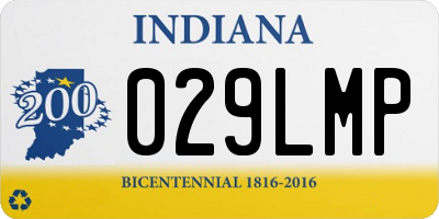 IN license plate 029LMP