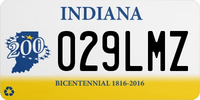 IN license plate 029LMZ