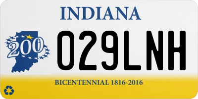 IN license plate 029LNH