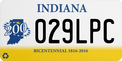 IN license plate 029LPC