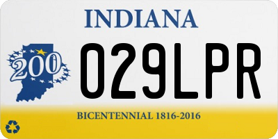 IN license plate 029LPR