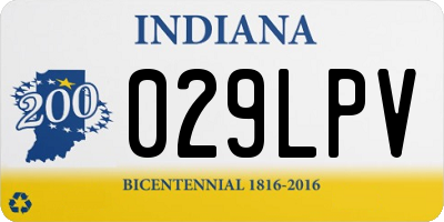 IN license plate 029LPV