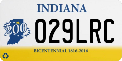 IN license plate 029LRC