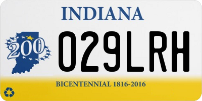 IN license plate 029LRH